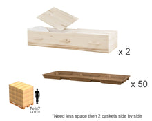 Load image into Gallery viewer, 2 Aspen ID Boxes + 50 Funeral Trays (No Lid)