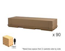 Load image into Gallery viewer, 90 Funeral Trays (Square Lid)