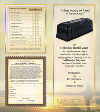 Load image into Gallery viewer, Polyguard - Black Hercules Airseal Burial Vault
